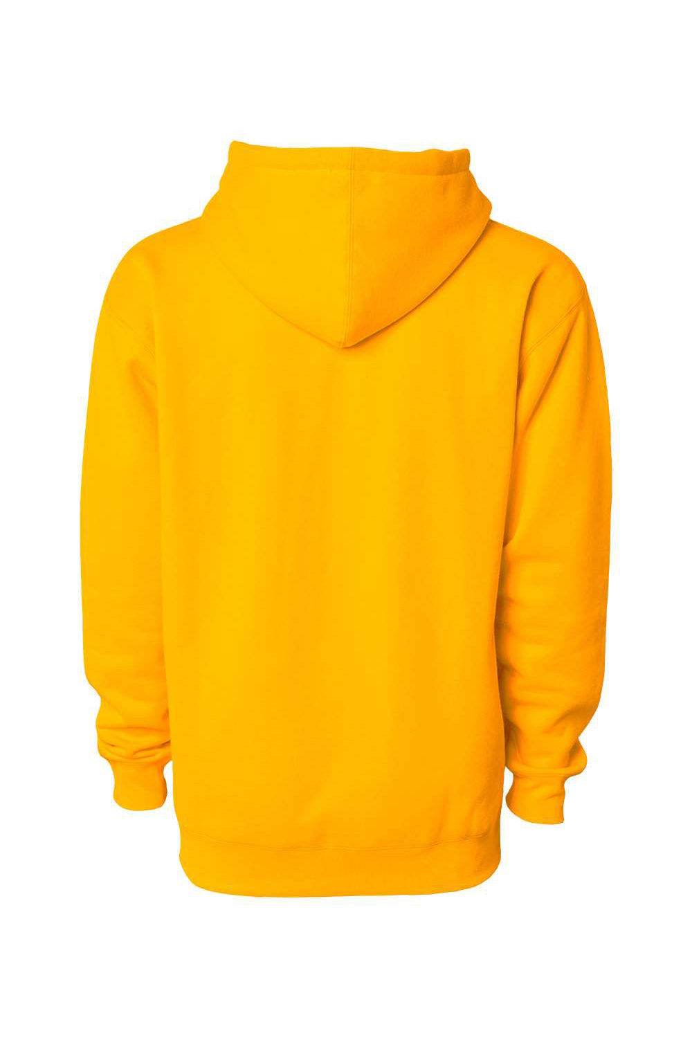 Independent Trading Company IND4000 Mens Hooded Sweatshirt Hoodie w/ Pouch Pocket Gold Flat Back