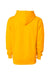 Independent Trading Company IND4000 Mens Hooded Sweatshirt Hoodie w/ Pouch Pocket Gold Flat Back