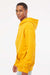 Independent Trading Company IND4000 Mens Hooded Sweatshirt Hoodie w/ Pouch Pocket Gold Model Side