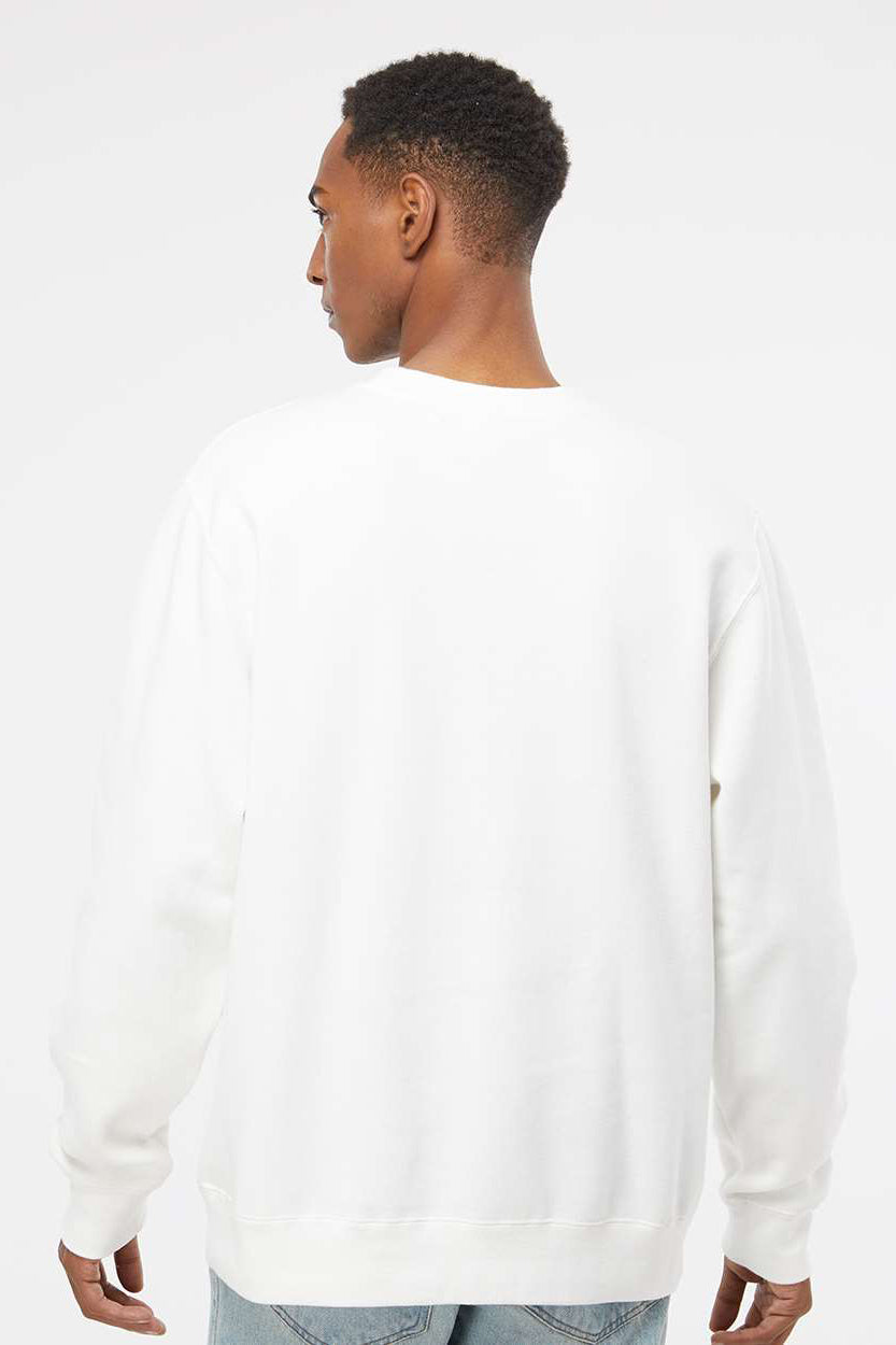 Independent Trading Company PRM3500 Mens Pigment Dyed Crewneck Sweatshirt Prepared For Dye Model Back