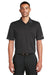 Nike 838956 Mens Players Dri-Fit Moisture Wicking Short Sleeve Polo Shirt Anthracite Grey Model Front