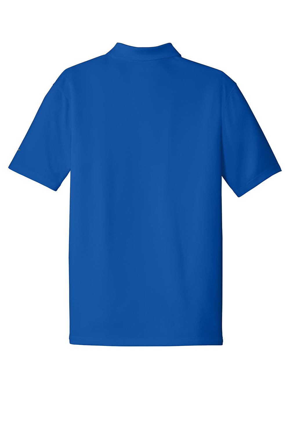 Nike 838956 Mens Players Dri-Fit Moisture Wicking Short Sleeve Polo Shirt Gym Blue Flat Back