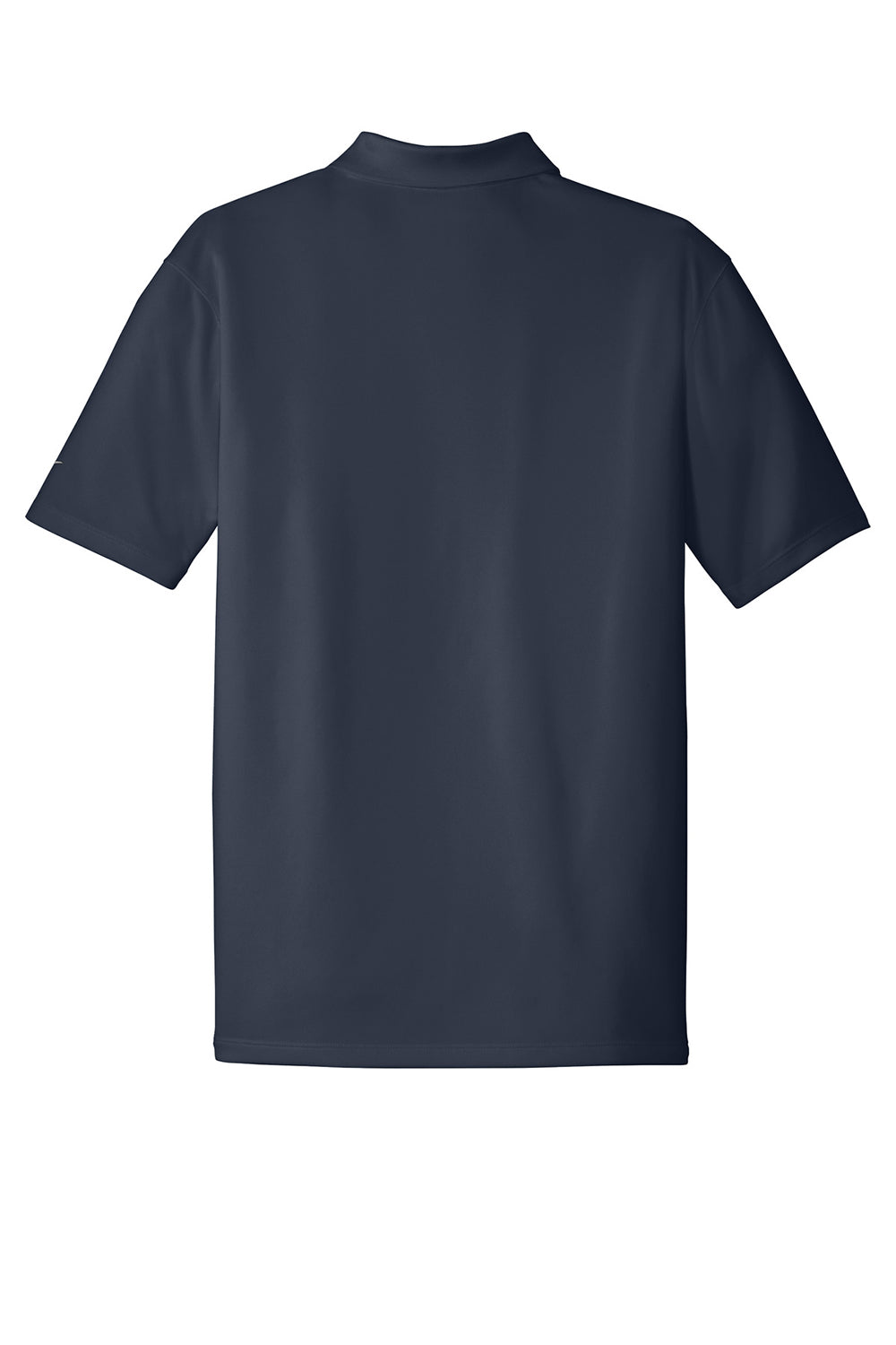 Nike 838956 Mens Players Dri-Fit Moisture Wicking Short Sleeve Polo Shirt Navy Blue Flat Back