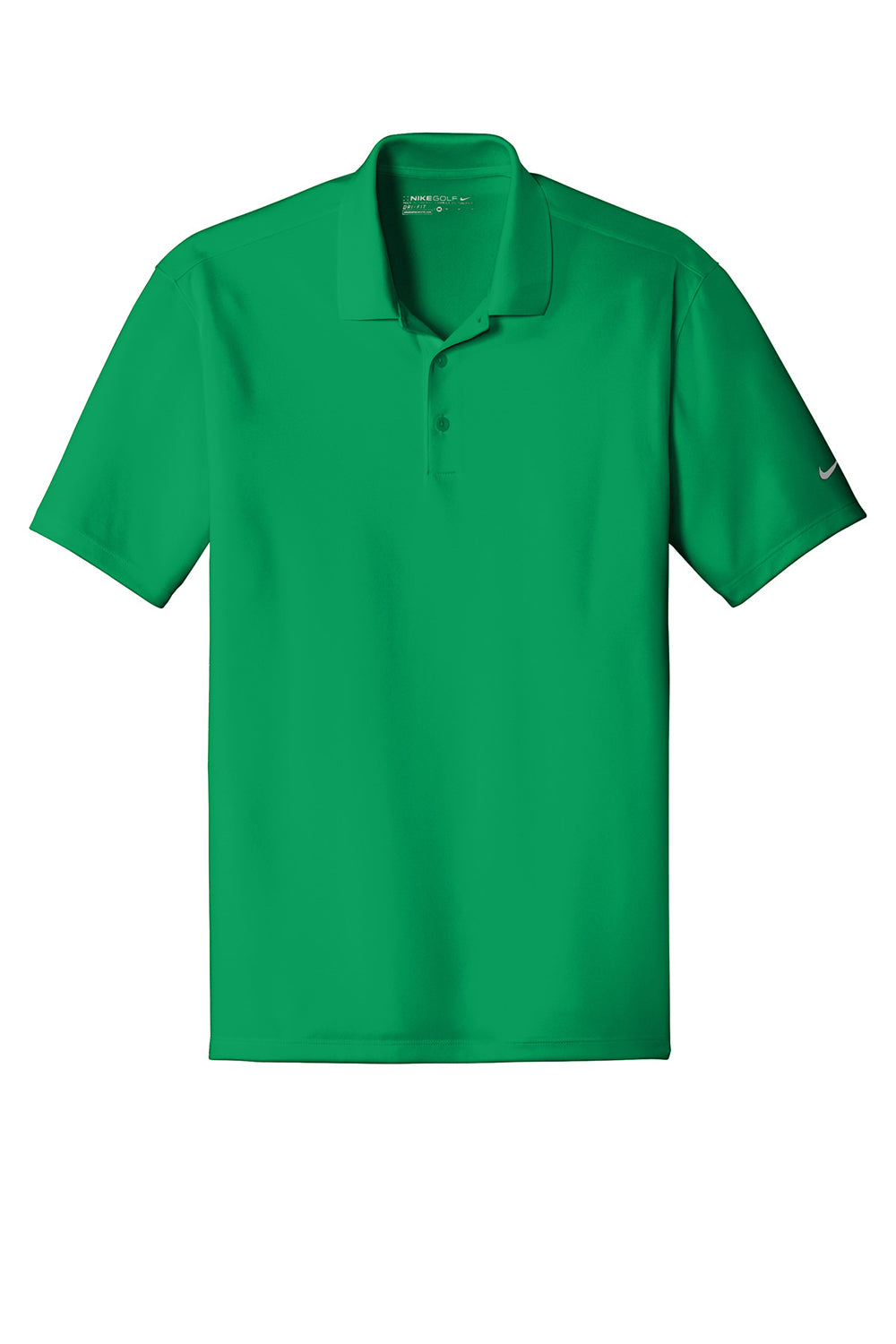 Nike 838956 Mens Players Dri-Fit Moisture Wicking Short Sleeve Polo Shirt Pine Green Flat Front