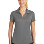 Nike Womens Legacy Dri-Fit Moisture Wicking Short Sleeve Polo Shirt - Dark Grey