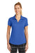 Nike 838957 Womens Legacy Dri-Fit Moisture Wicking Short Sleeve Polo Shirt Game Royal Blue Model Front