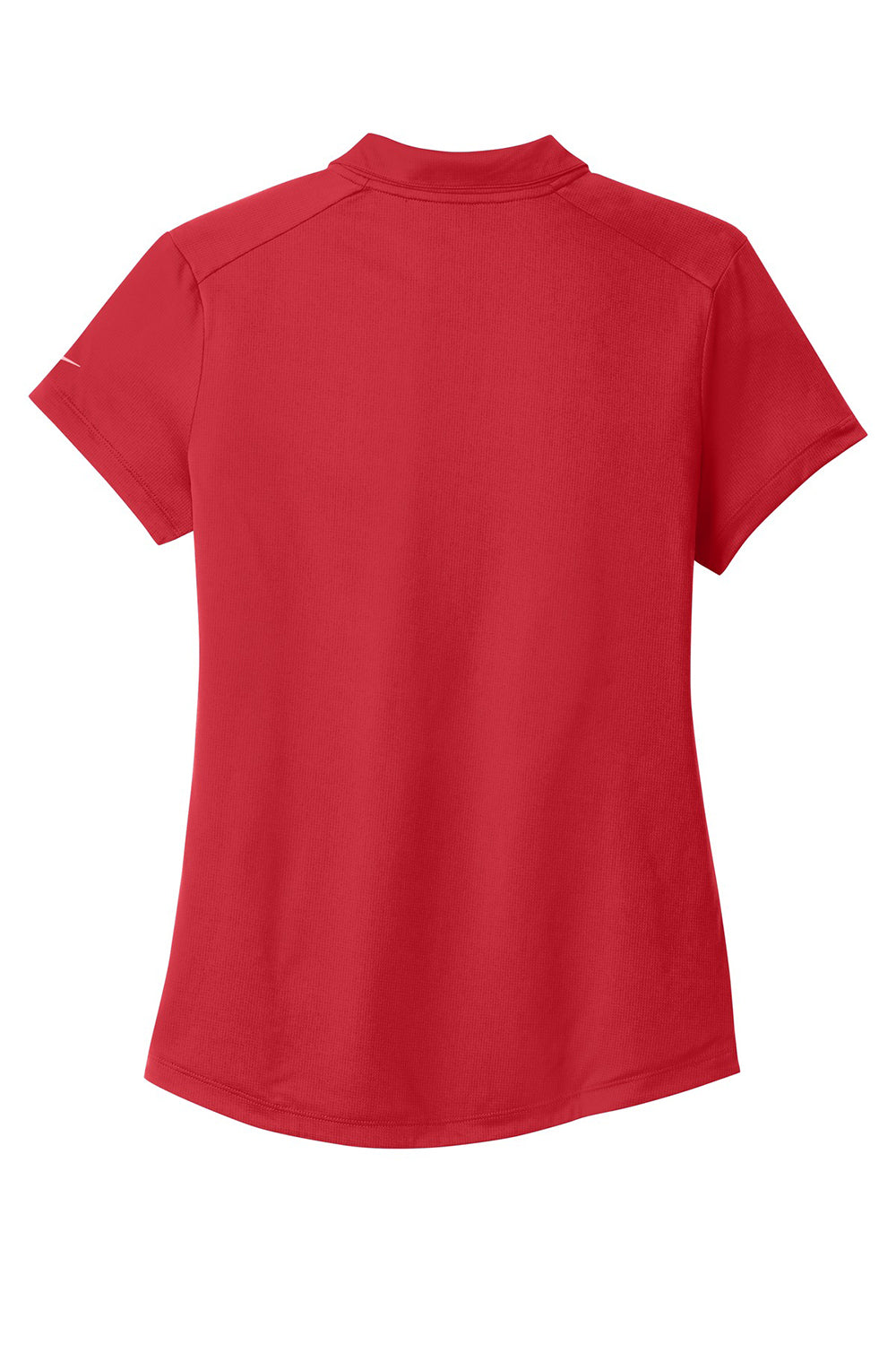 Nike 838957 Womens Legacy Dri-Fit Moisture Wicking Short Sleeve Polo Shirt Gym Red Flat Back