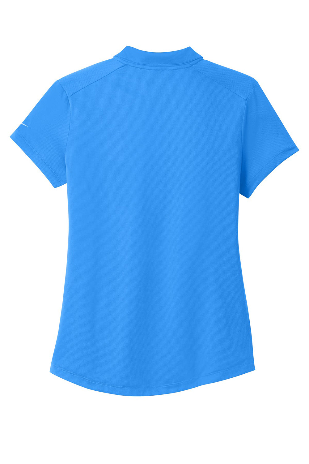 Nike 838957 Womens Legacy Dri-Fit Moisture Wicking Short Sleeve Polo Shirt Photo Blue Flat Back