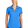 Nike Womens Legacy Dri-Fit Moisture Wicking Short Sleeve Polo Shirt - Photo Blue