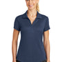 Nike Womens Legacy Dri-Fit Moisture Wicking Short Sleeve Polo Shirt - Midnight Navy Blue