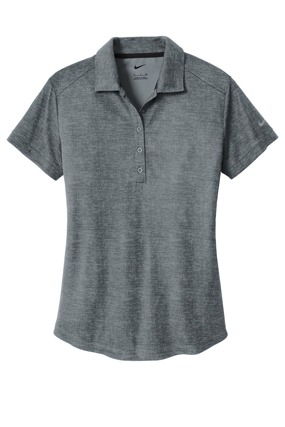 Nike 838961 Womens Dri-Fit Moisture Wicking Short Sleeve Polo Shirt Cool Grey Flat Front