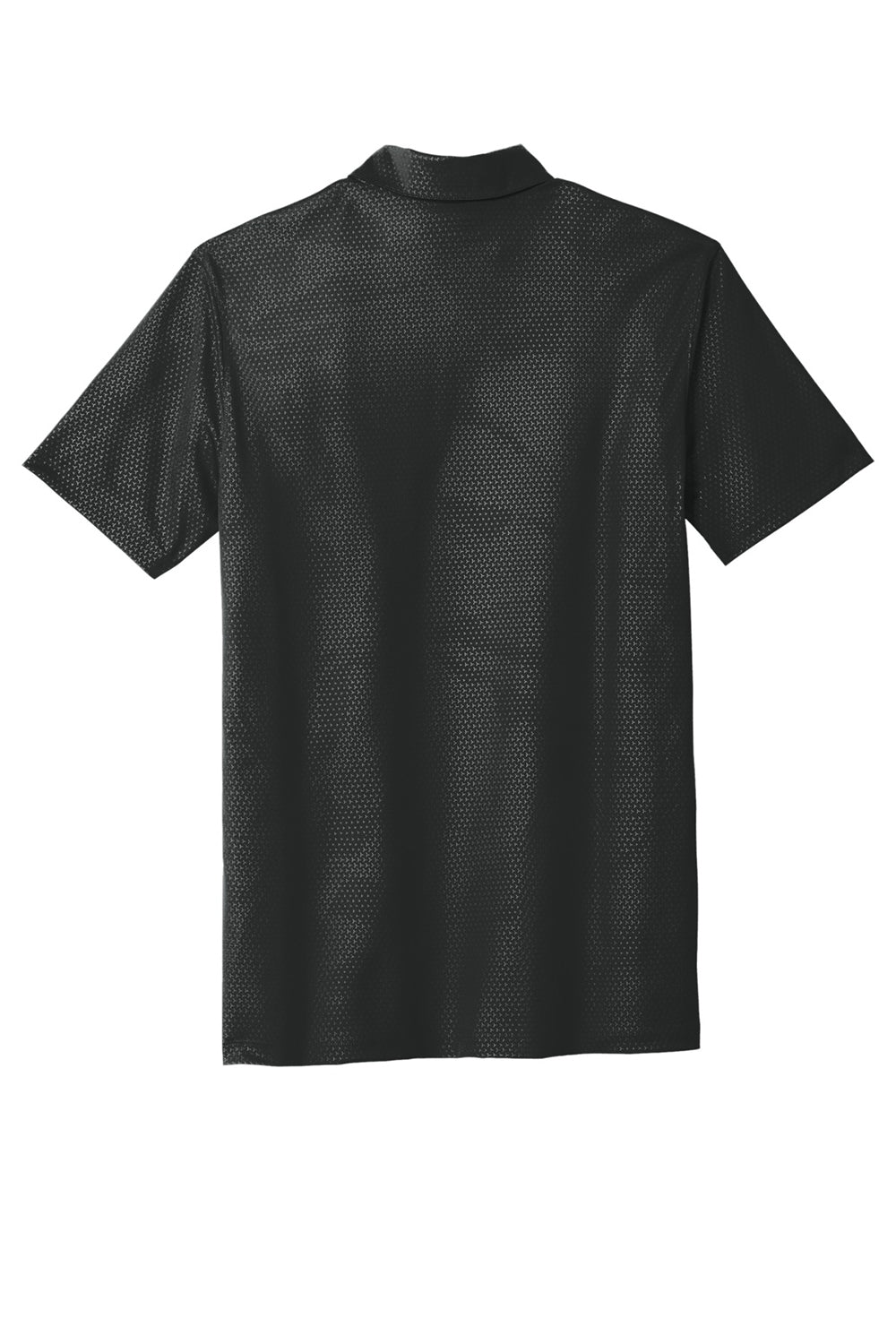 Nike 838964 Mens Dri-Fit Moisture Wicking Short Sleeve Polo Shirt Black Flat Back