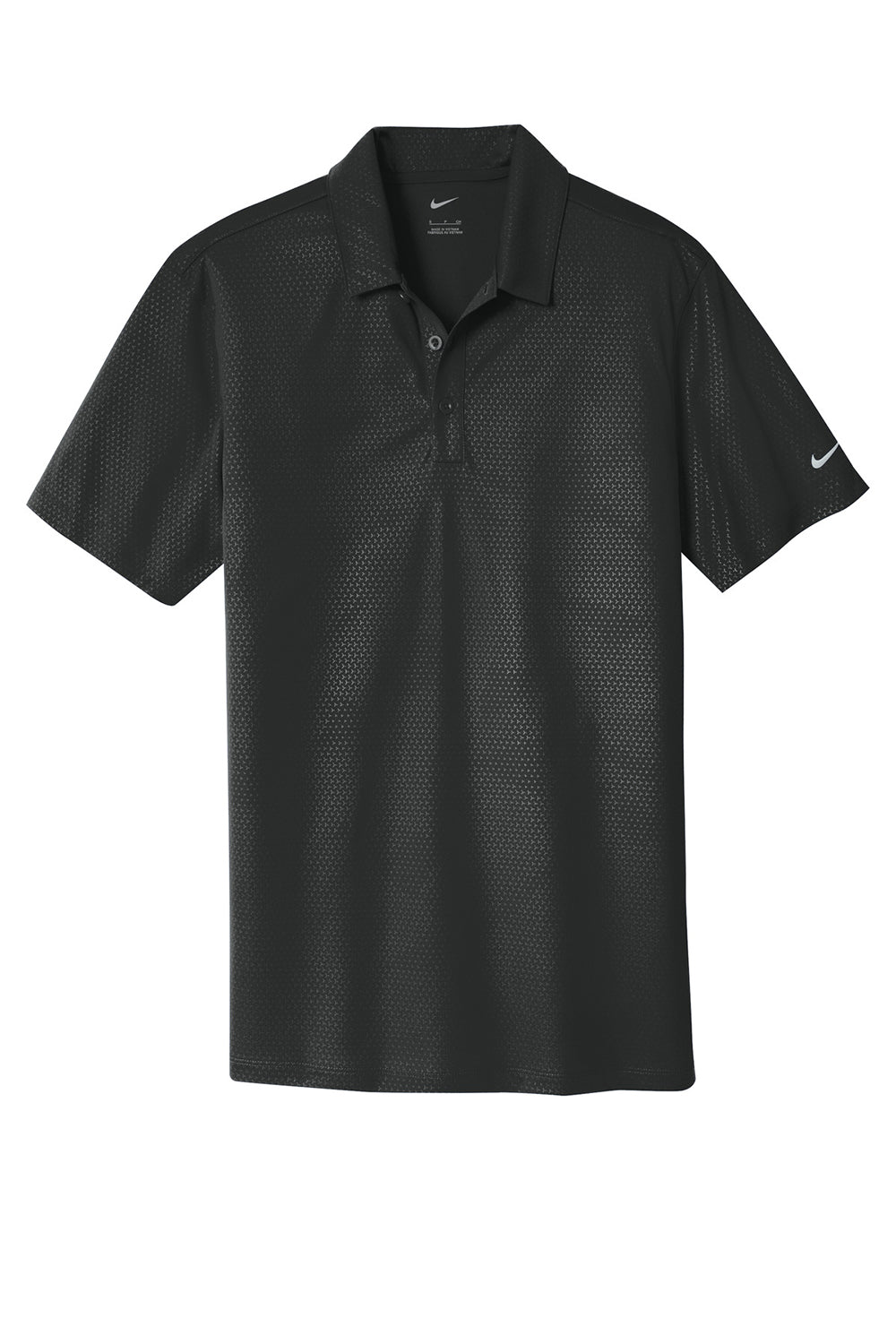 Nike 838964 Mens Dri-Fit Moisture Wicking Short Sleeve Polo Shirt Black Flat Front