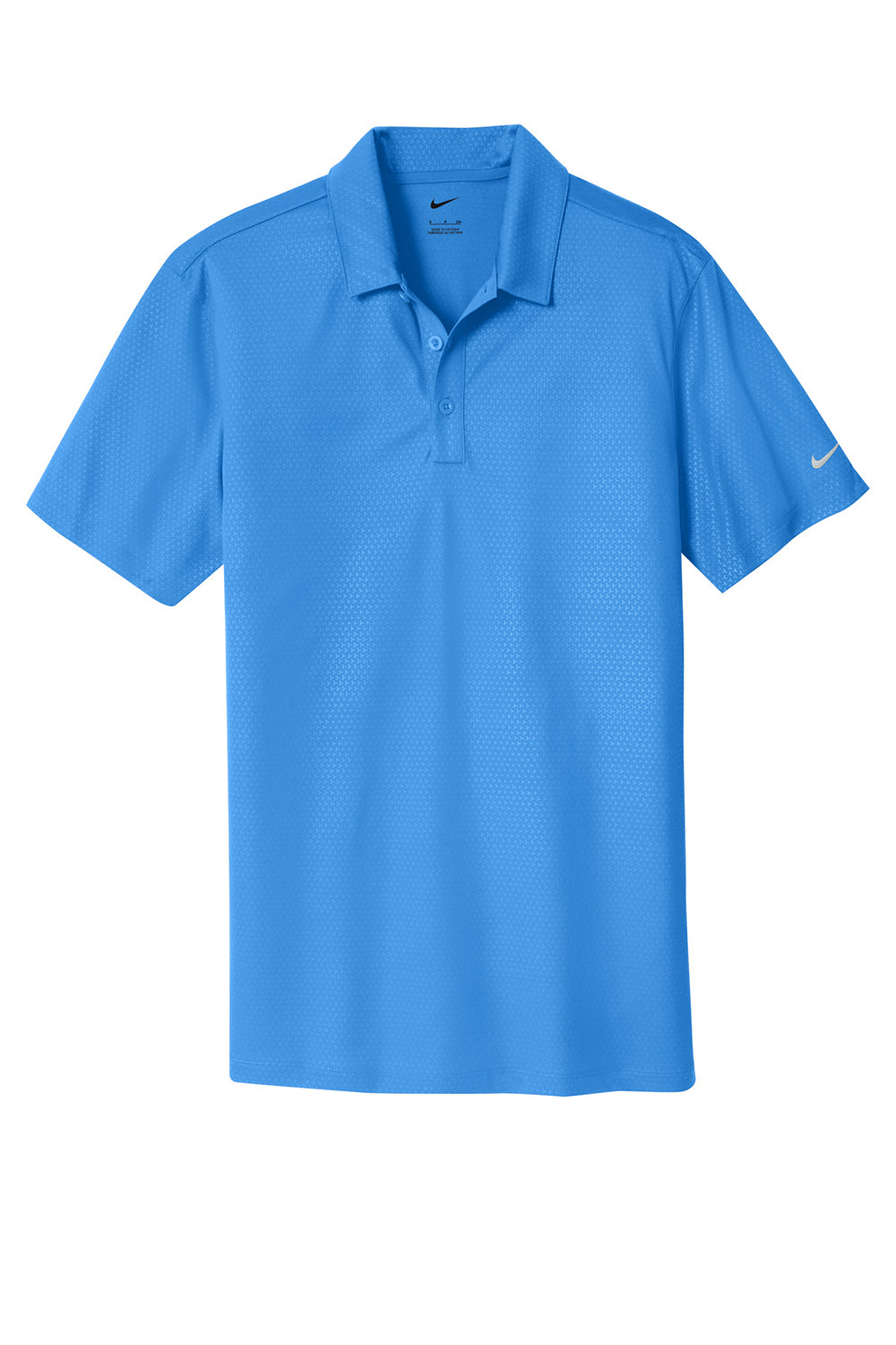 Nike 838964 Mens Dri-Fit Moisture Wicking Short Sleeve Polo Shirt Brisk Blue Flat Front