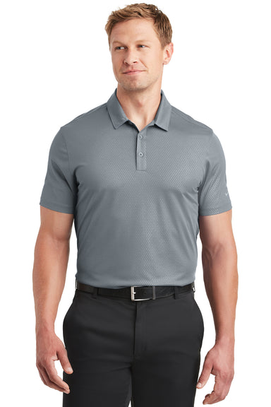 Nike 838964 Mens Dri-Fit Moisture Wicking Short Sleeve Polo Shirt Cool Grey Model Front