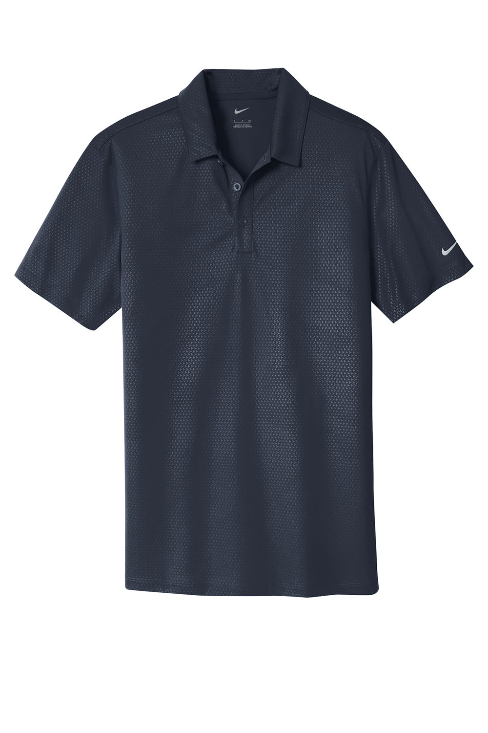Nike 838964 Mens Dri-Fit Moisture Wicking Short Sleeve Polo Shirt Marine Blue Flat Front