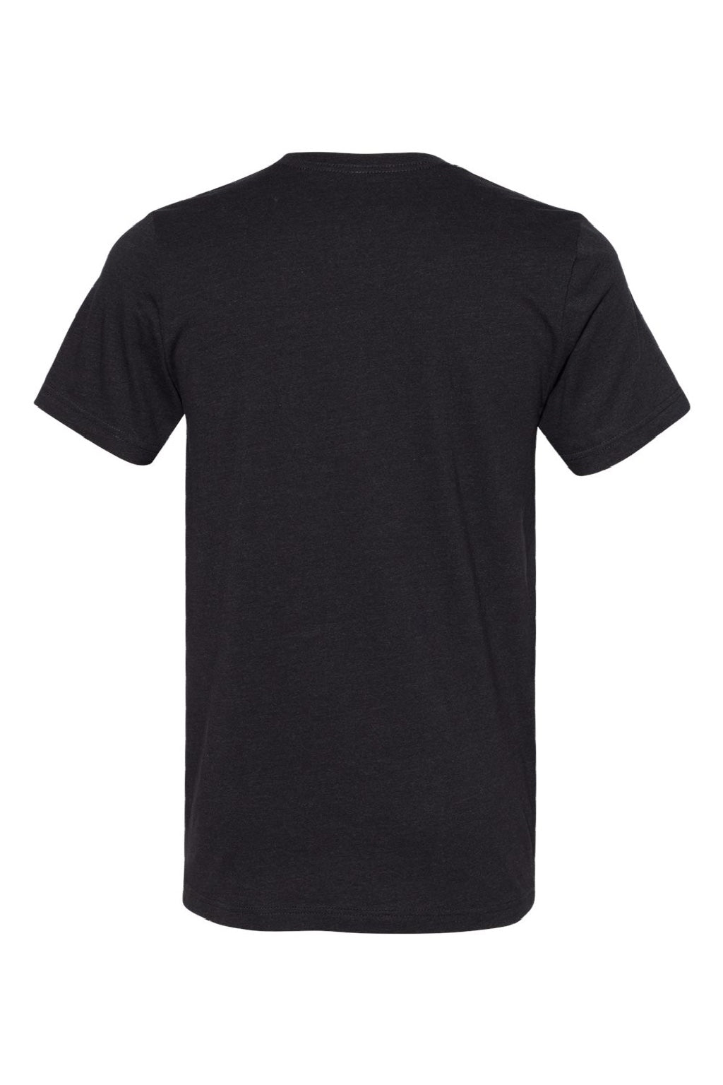 Bella + Canvas BC3301/3301 Mens Jersey Short Sleeve Crewneck T-Shirt Heather Black Flat Back