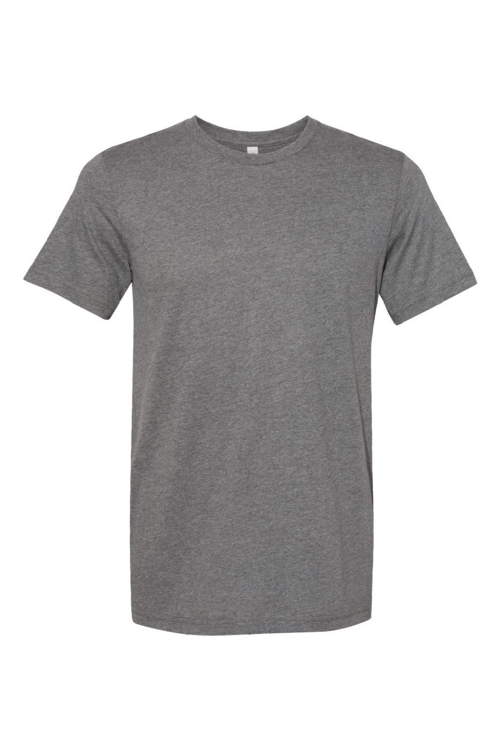 Bella + Canvas BC3301/3301 Mens Jersey Short Sleeve Crewneck T-Shirt Heather Deep Grey Flat Front