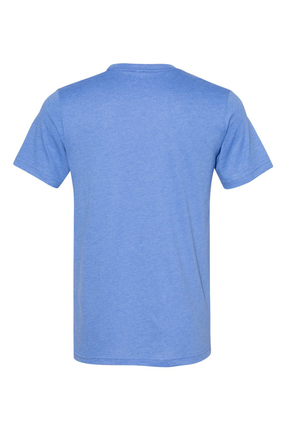 Bella + Canvas BC3301/3301C/3301 Mens Jersey Short Sleeve Crewneck T-Shirt Heather Columbia Blue Flat Back