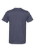 Bella + Canvas BC3301/3301C/3301 Mens Jersey Short Sleeve Crewneck T-Shirt Heather Midnight Navy Blue Flat Back