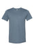 Bella + Canvas BC3301/3301 Mens Jersey Short Sleeve Crewneck T-Shirt Heather Slate Blue Flat Front