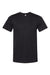 Bella + Canvas BC3301/3301 Mens Jersey Short Sleeve Crewneck T-Shirt Solid Black Flat Front