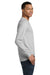 Gildan 8400 Mens DryBlend Moisture Wicking Long Sleeve Crewneck T-Shirt Ash Grey Model Side