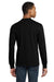 Gildan 8400 Mens DryBlend Moisture Wicking Long Sleeve Crewneck T-Shirt Black Model Back