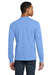 Gildan 8400 Mens DryBlend Moisture Wicking Long Sleeve Crewneck T-Shirt Carolina Blue Model Back