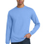 Gildan Mens DryBlend Moisture Wicking Long Sleeve Crewneck T-Shirt - Carolina Blue