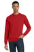 Gildan 8400 Mens DryBlend Moisture Wicking Long Sleeve Crewneck T-Shirt Red Model Front