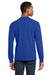 Gildan 8400 Mens DryBlend Moisture Wicking Long Sleeve Crewneck T-Shirt Royal Blue Model Back