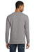 Gildan 8400 Mens DryBlend Moisture Wicking Long Sleeve Crewneck T-Shirt Sport Grey Model Back