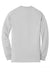 Gildan 8400 Mens DryBlend Moisture Wicking Long Sleeve Crewneck T-Shirt Ash Grey Flat Back