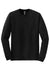 Gildan 8400 Mens DryBlend Moisture Wicking Long Sleeve Crewneck T-Shirt Black Flat Front