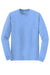 Gildan 8400 Mens DryBlend Moisture Wicking Long Sleeve Crewneck T-Shirt Carolina Blue Flat Front