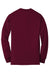 Gildan 8400 Mens DryBlend Moisture Wicking Long Sleeve Crewneck T-Shirt Maroon Flat Back