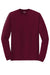Gildan 8400 Mens DryBlend Moisture Wicking Long Sleeve Crewneck T-Shirt Maroon Flat Front