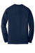 Gildan 8400 Mens DryBlend Moisture Wicking Long Sleeve Crewneck T-Shirt Navy Blue Flat Back