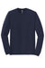 Gildan 8400 Mens DryBlend Moisture Wicking Long Sleeve Crewneck T-Shirt Navy Blue Flat Front
