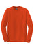 Gildan 8400 Mens DryBlend Moisture Wicking Long Sleeve Crewneck T-Shirt Orange Flat Front