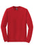 Gildan 8400 Mens DryBlend Moisture Wicking Long Sleeve Crewneck T-Shirt Red Flat Front