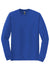 Gildan 8400 Mens DryBlend Moisture Wicking Long Sleeve Crewneck T-Shirt Royal Blue Flat Front