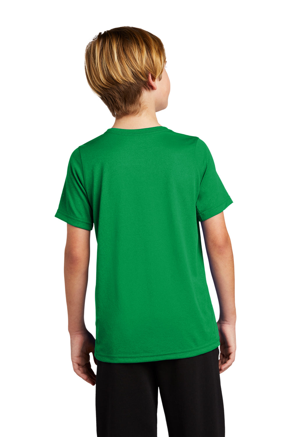 Nike 840178 Youth Legend Dri-Fit Moisture Wicking Short Sleeve Crewneck T-Shirt Apple Green Model Back