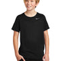 Nike Youth Legend Dri-Fit Moisture Wicking Short Sleeve Crewneck T-Shirt - Black