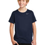 Nike Youth Legend Dri-Fit Moisture Wicking Short Sleeve Crewneck T-Shirt - College Navy Blue