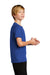 Nike 840178 Youth Legend Dri-Fit Moisture Wicking Short Sleeve Crewneck T-Shirt Game Royal Blue Model Side