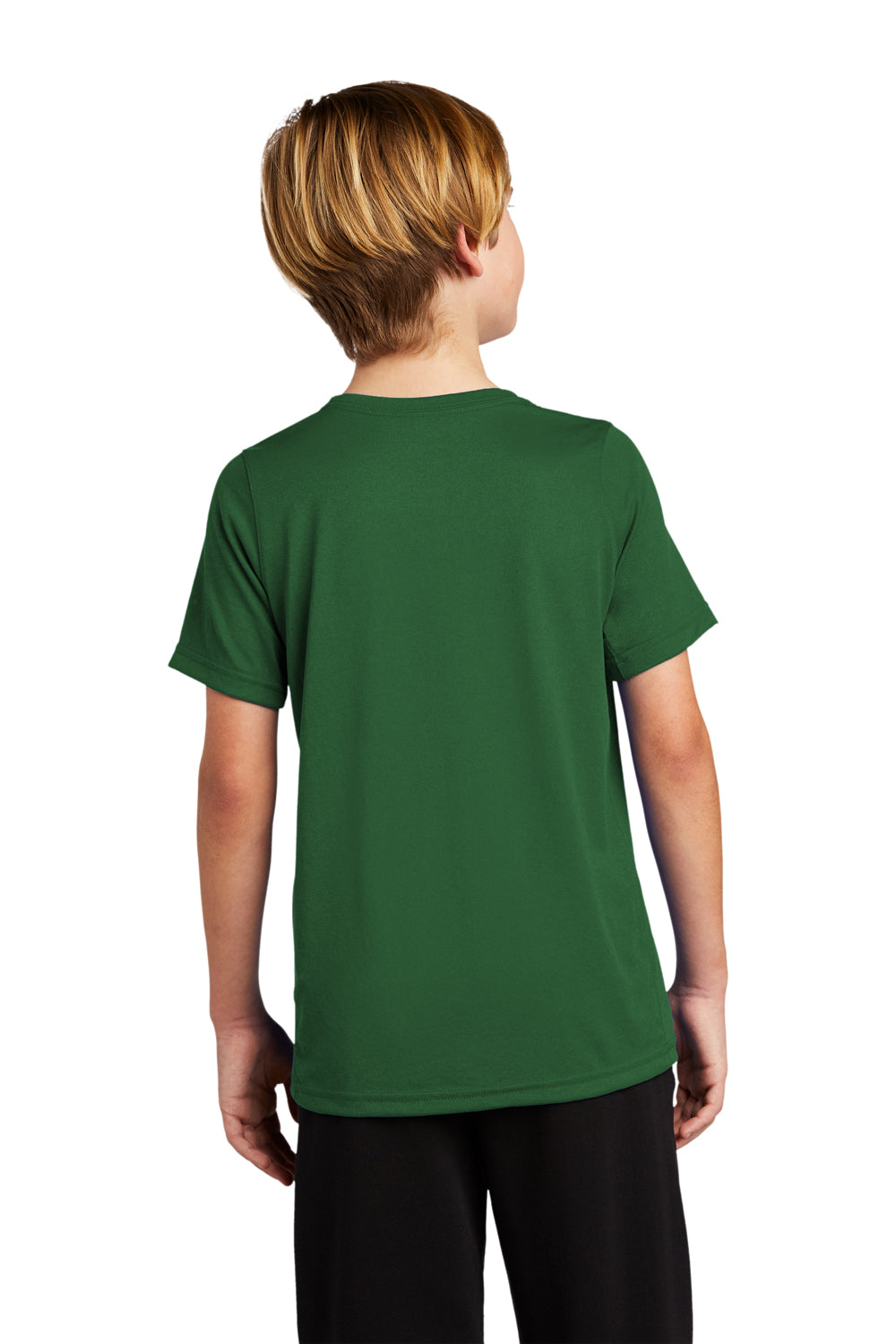 Nike 840178 Youth Legend Dri-Fit Moisture Wicking Short Sleeve Crewneck T-Shirt Gorge Green Model Back