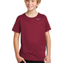 Nike Youth Legend Dri-Fit Moisture Wicking Short Sleeve Crewneck T-Shirt - Team Maroon