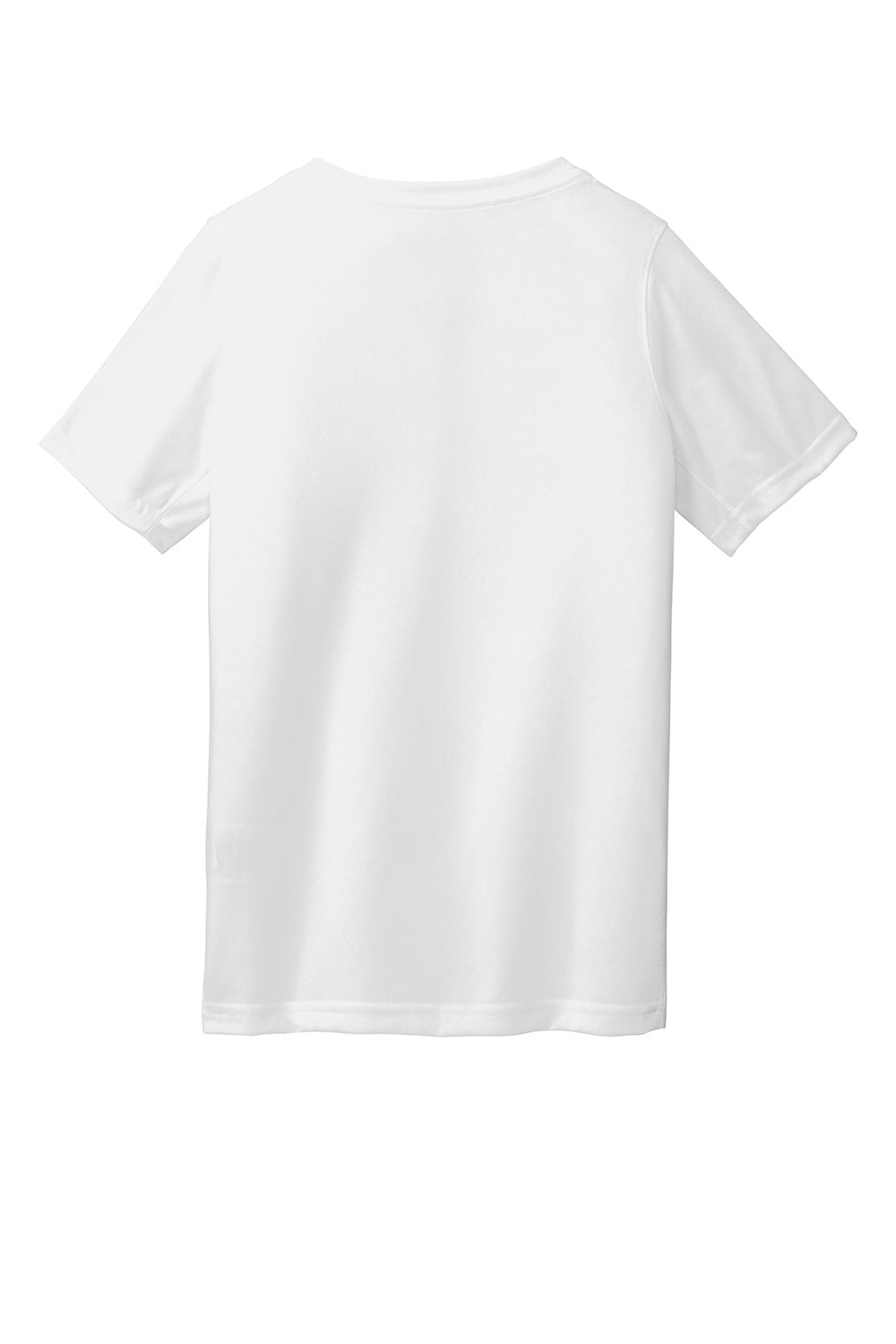 Nike 840178 Youth Legend Dri-Fit Moisture Wicking Short Sleeve Crewneck T-Shirt White Flat Back